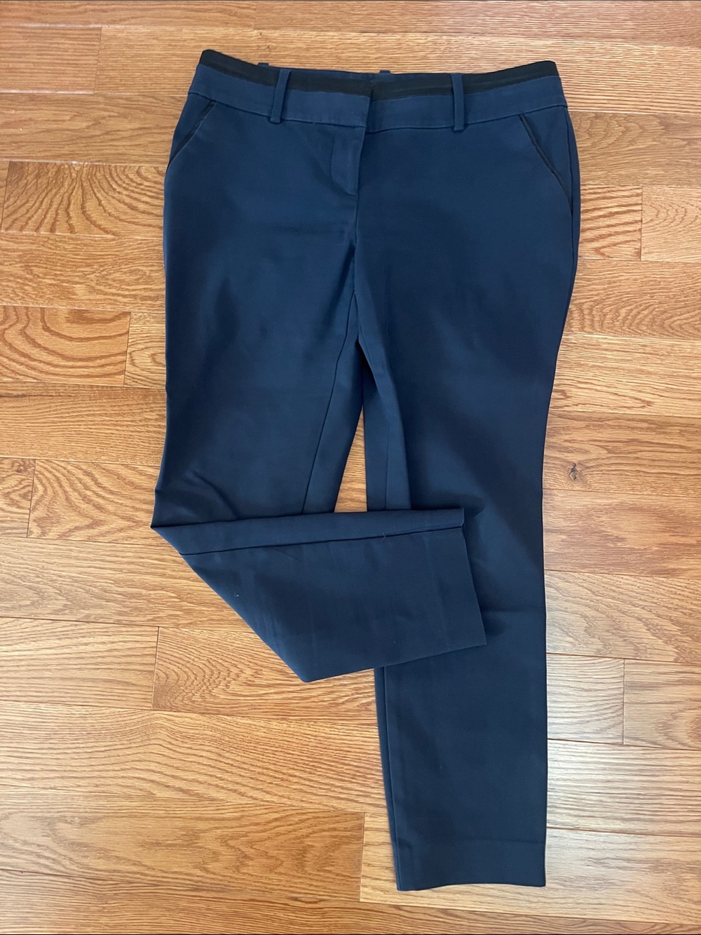 Ann Taylor Dark Navy Slim Ankle Pants